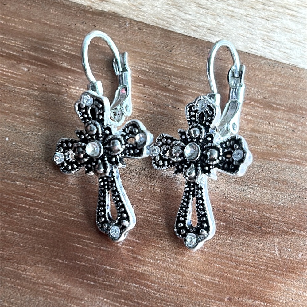 Cross earrings